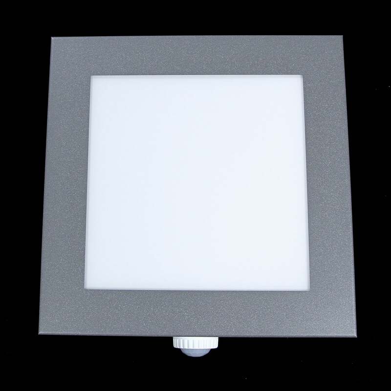 CMD Außenwandleuchte Legendo mit Bewegungsmelder IP44 anthrazit 28x28cm 2x60W - 4260045640258