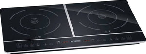 B-Ware Severin DK 1031 Doppel-Induktionsplatte 3400W 2 Kochfelder Touch-Bedienung sc...
