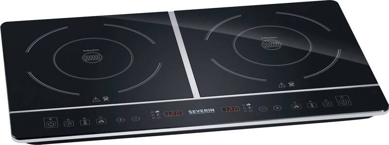 Severin DK 1031 Doppel-Induktionsplatte 3400W 2 Kochfelder Touch-Bedienung sc... - 4008146017476