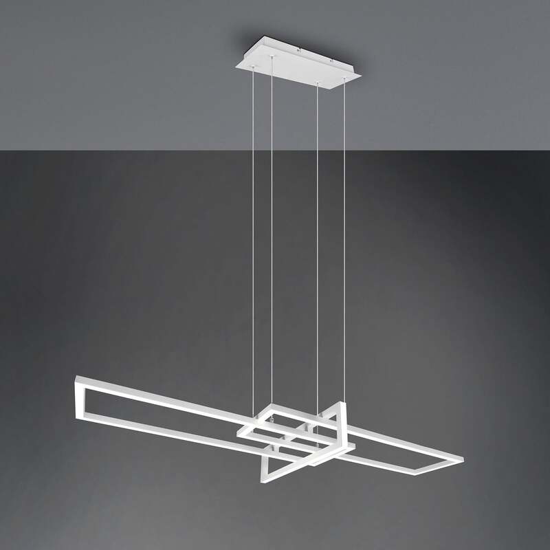 TRIO LIGHTING Hängeleuchte Salinas LED Pendelleuchte dimmbar 4000K weiß matt - 4017807487930