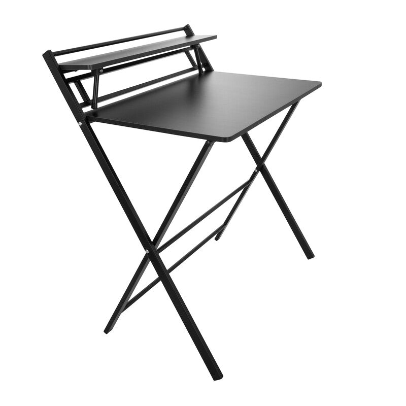 hjh OFFICE Schreibtisch Arbeitstisch EASY CLAP Computertisch Tisch 92x84 schwarz - 4064323020158