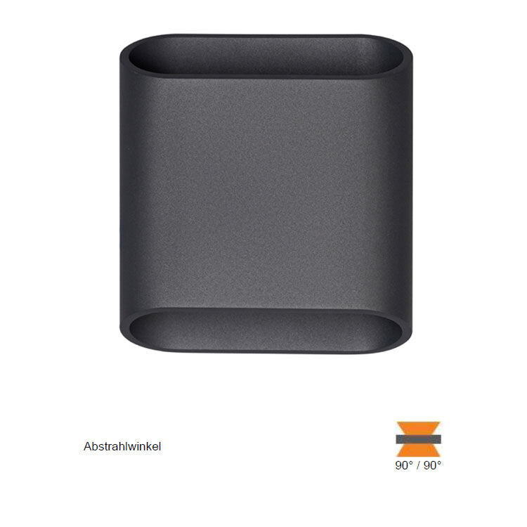 LCD 5175 Up & Down Wandleuchte LED dimmbar IP54 graphit 2x 410-460 lm - 4260277682767