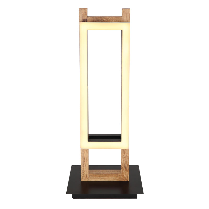 Globo LED-Tischlampe Illa Schreibtischlampe Deko-Bürotischleuchte in Holzdesign - 9007371436057