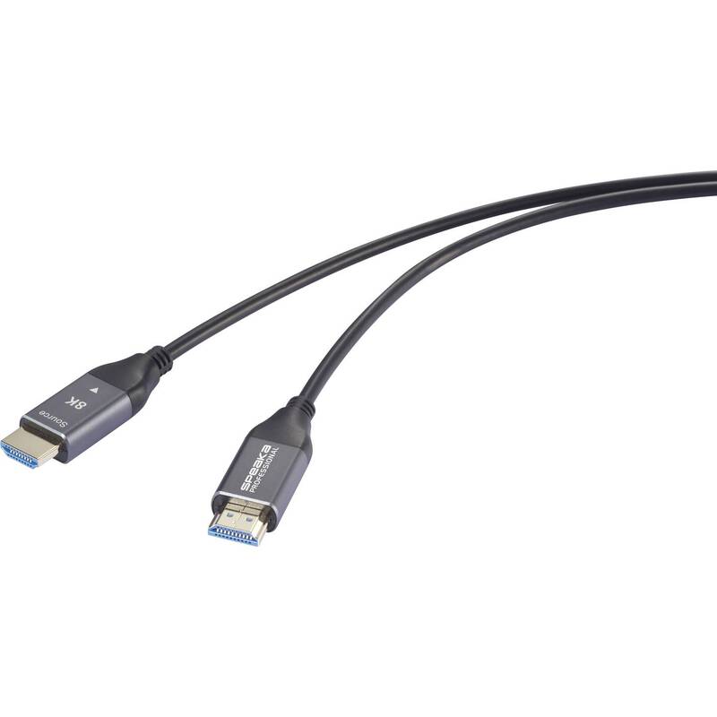 SpeaKa Professional HDMI Kabel Anschlusskabel Verbindung Glasfaser Schwarz 40 m - 4064161335025
