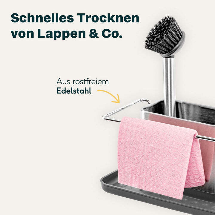 Silberthal Spülbecken Organizer Küchenutensilien Aufbewahrung Edelstahl 2 STÜCK - 4260470464412