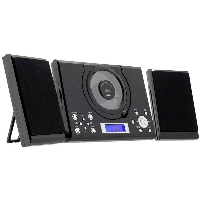 Roxx Stereoanlage MC 201 CD UKW AUX inkl Lautsprecherbox Fernbedienung schwarz - 4260473220510