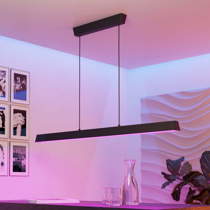 EGLO connect Hängeleuchte Simolaris-Z LED Pendelleuchte dimmbar schwarz 122cm - 9002759996031