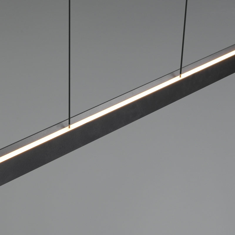 TRIO LIGHTING Hängeleuchte Donegal LED Pendelleuchte dimmbar schwarz 150cm CCT - 4017807659412