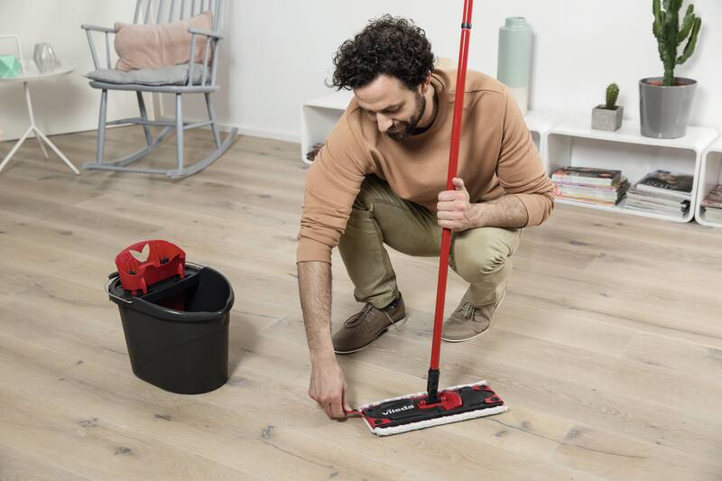 Vileda UltraMat Komplett Bodenwischerset Haushaltsreinigung Eimer Wischer Mop - 4023103143876