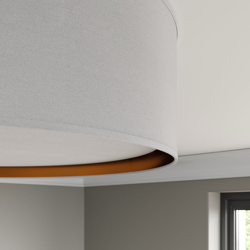 TK-LightingDeckenleuchte Bilbao LED Lampe dimmbar weiß gold Ø60cm 17cm Höhe - 5901780534332