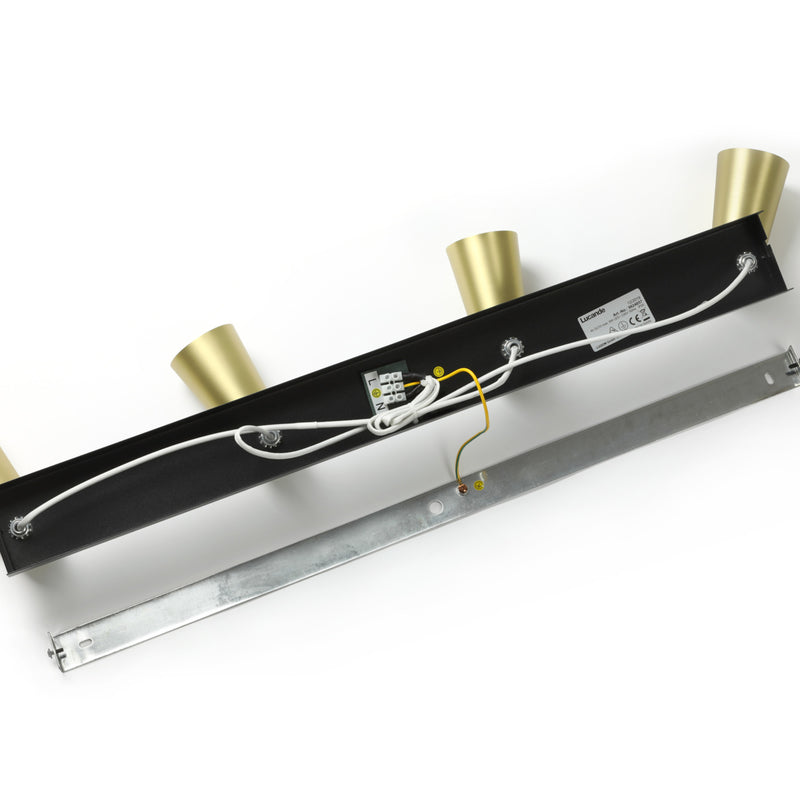 Lucande Deckenlampe Deckenleuchte Angelina LED 4-flg dimmbar messing gold - 4251096569858