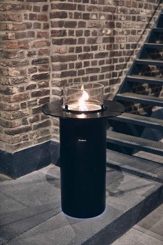 Enders Terrassenfeuer NOVA Gas Terrassenheizer mit Ambientebeleuchtung schwarz - 4000591056017