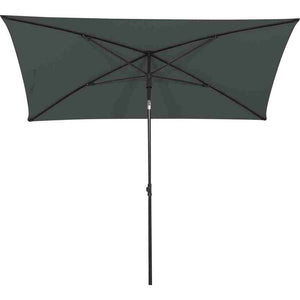 B-Ware Siena Garden Gartenschirm Mittelstockschirm grau knickbar UPF 50+ 210x140cm