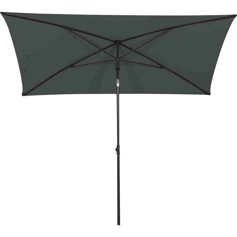 Siena Garden Gartenschirm Mittelstockschirm grau knickbar UPF 50+ 210x140cm - 4055938415743