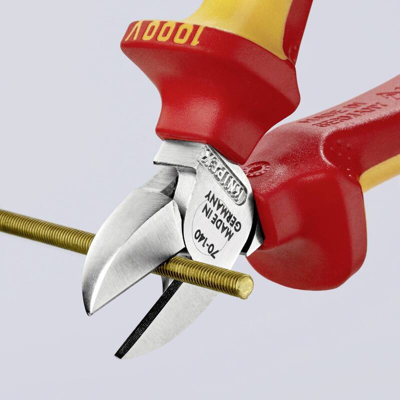 Knipex Seitenschneider VDE 140mm Präzisionswerkzeug Vanadium Elektrostahl Zange - 4003773040293