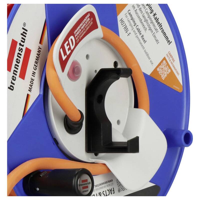 Brennenstuhl Camping-Kabeltrommel 25m CEE-Stecker 16A 3polig orange IP44 6,68kg - 4007123700172