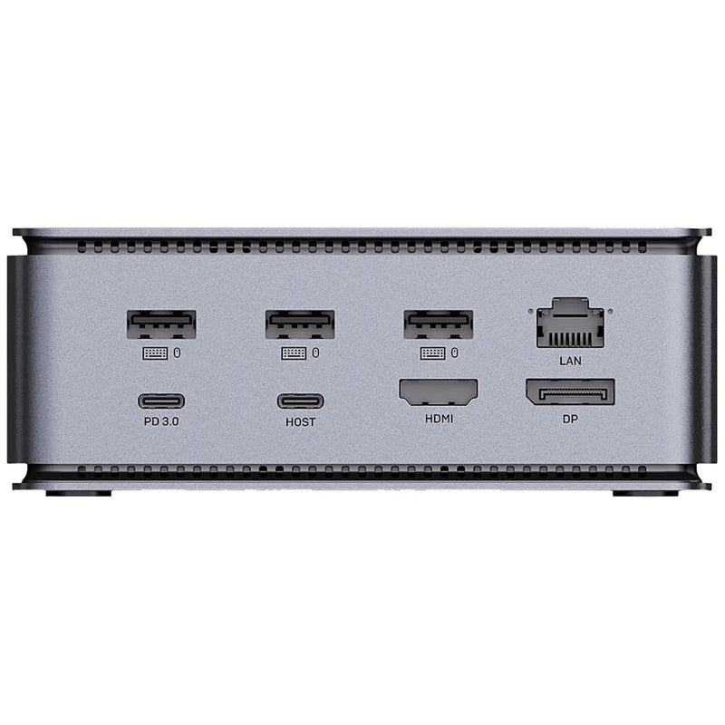 LINDY USB-C Dockingstation DST-Pro USB4 mit Kartenleser und 10Gbit LAN anthrazit - 4002888433723