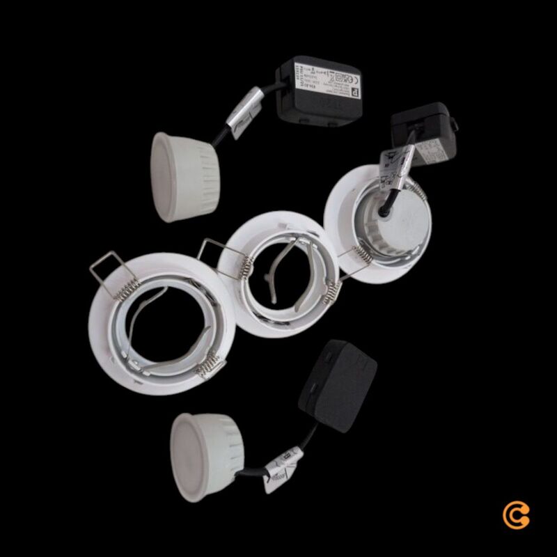 Paulmann Einbaustrahler Nova Coin LED Spot dimmbar warmweiß 3er Set weiß matt - 4000870934852