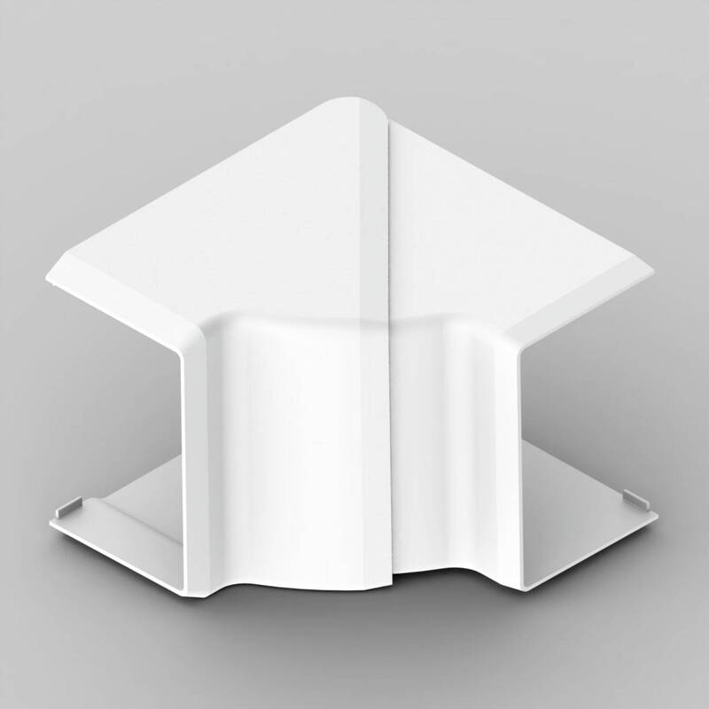 Kopos Inneneck PVC 8655_HB Inneneck 60mm x 40mm 1 Stück weiß für Niederspannung - 8595057614260