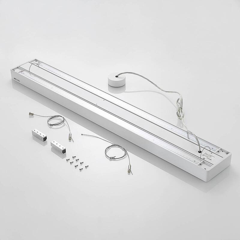 Arcchio Hängeleuchte Susi LED Pendelleuchte dimmbar weiß 120cm 4000K DALI 7110lm - 4251096594775