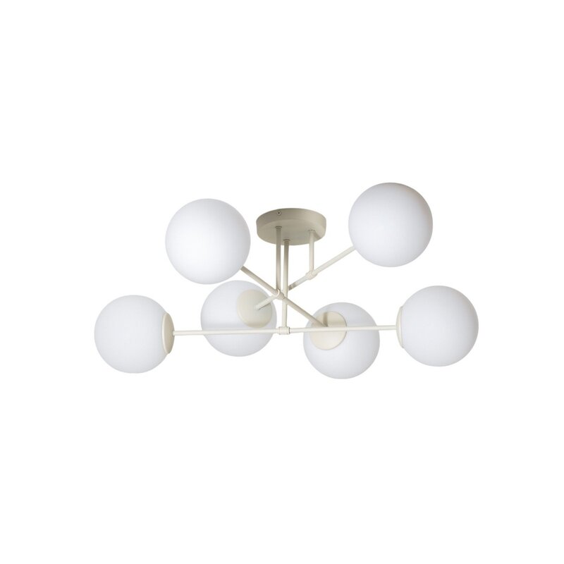 HELAM Deckenleuchte Lampe Moon E27 sandfarben Glas 87cm dimmbar SIEHE TEXT/FOTO - 5902349236414