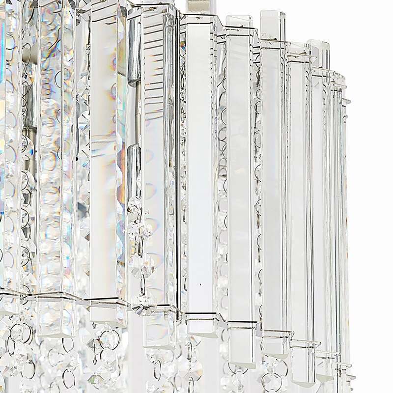 Lucande Deckenleuchte Limana LED Lampe Leuchte dimmbar chrom Ø50cm 6-flammig - 4251911700725