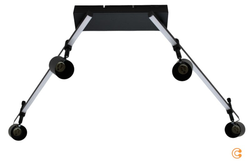 Paul Neuhaus 6525-18 BARIK LED-Deckenleuchte LED GU10 28 W Schwarz Leuchte Lampe - 4012248365441