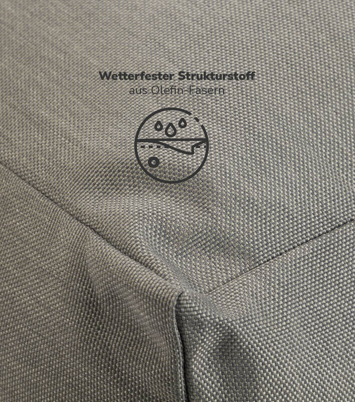 mokebo Sitzsack Bean Bag Gartenliege Outdoorkissen Relaxliege Anthrazit - 4262436124231
