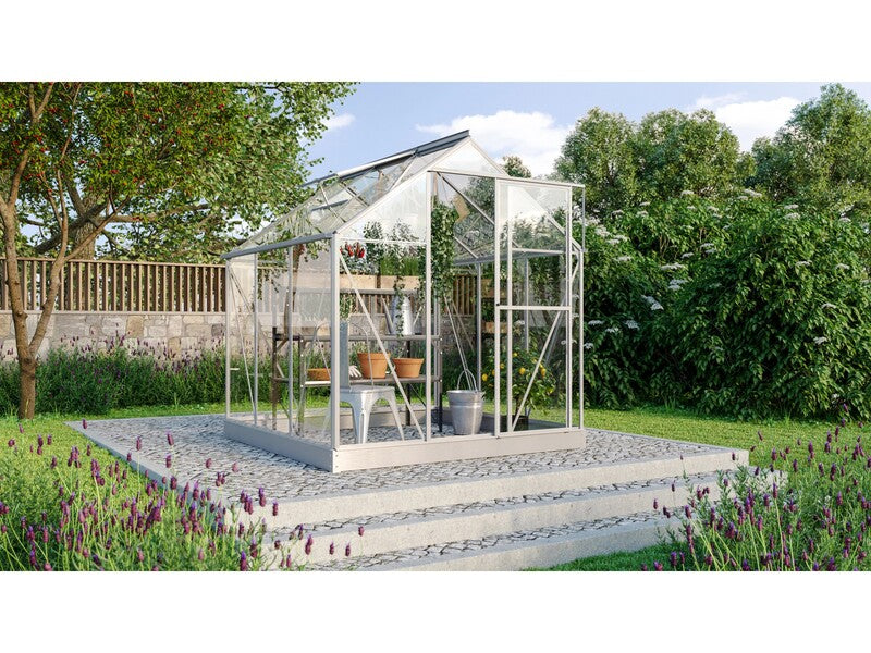 Vitavia Gewächshaus Triton 3800 Aluminium 3,8 m² Garten mit Fundamentrahmen - 4005717210236