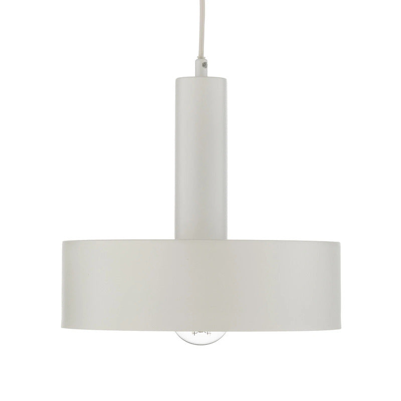 Hängeleuchte Vitrum Pendelleuchte Lampe rund weiß Zylinder Stahl  Ø 27 cm - 5905143287323