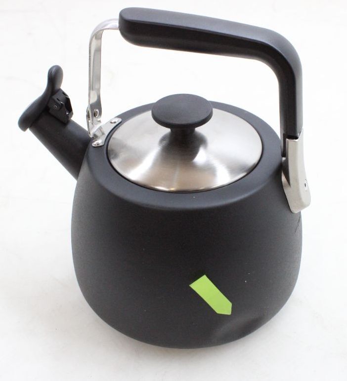 Silberthal Flötenkessel Wasserkessel schwarz Edelstahl Ausgussfilter 1,9L - 4260470467369
