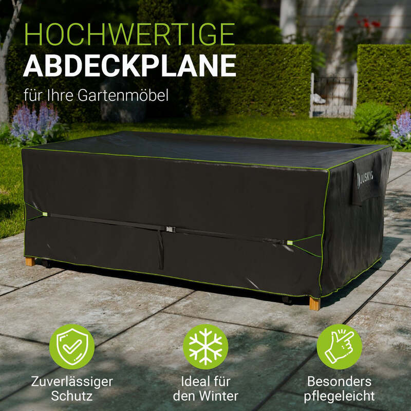 Abdeckplane Gartenmöbel Schutzhülle wasserdicht 220x140x75cm cmatmungsaktiv - 4262437184333
