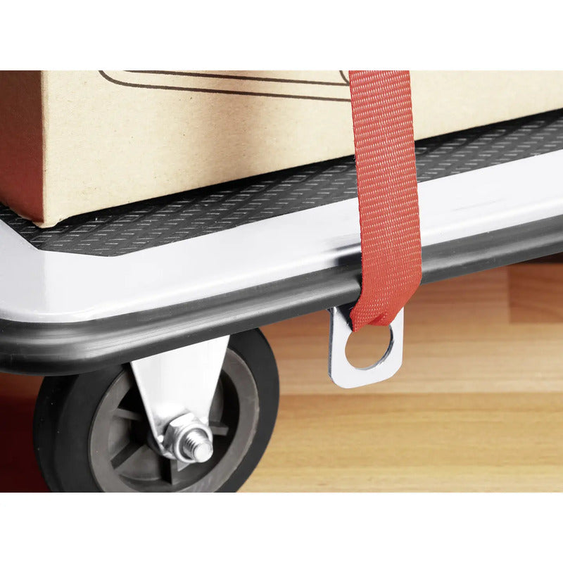 PLATTFORMWAGEN 150KG Meister klappbar mit Ablagefach grau schwarz Stahl - 4004848985532