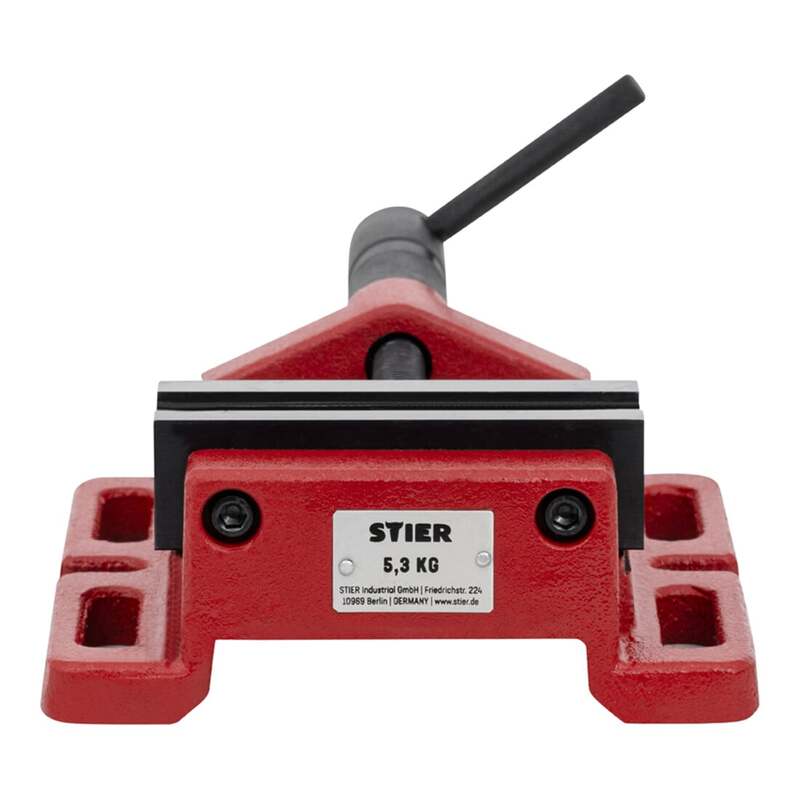STIER Maschinenschraubstock Spannstock Werkzeughalter 120mm 110mm grau 5,4kg - 4251709624165