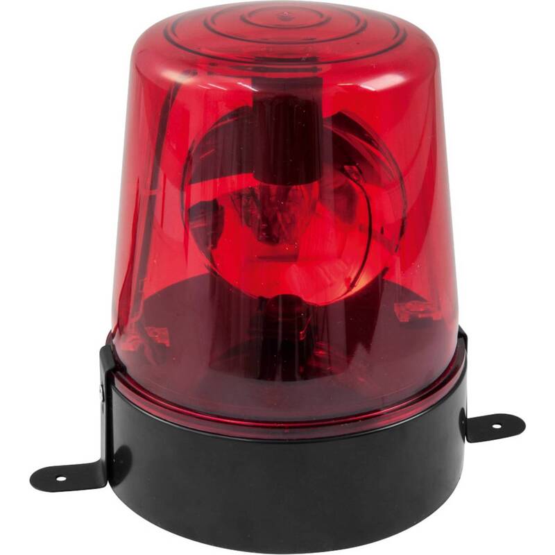 Eurolite Polizeilicht LED Rundumleuchte Rot 1 Leuchtmittel E14 145x200x180mm - 4026397647341