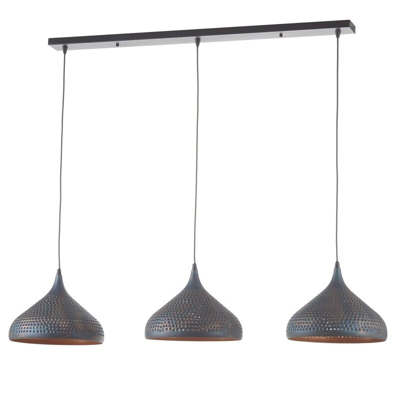 Hängeleuchte Punchray, dreiflammig trichterförmig Lampe Leuchte Deckenlampe 969 - 8713244080913