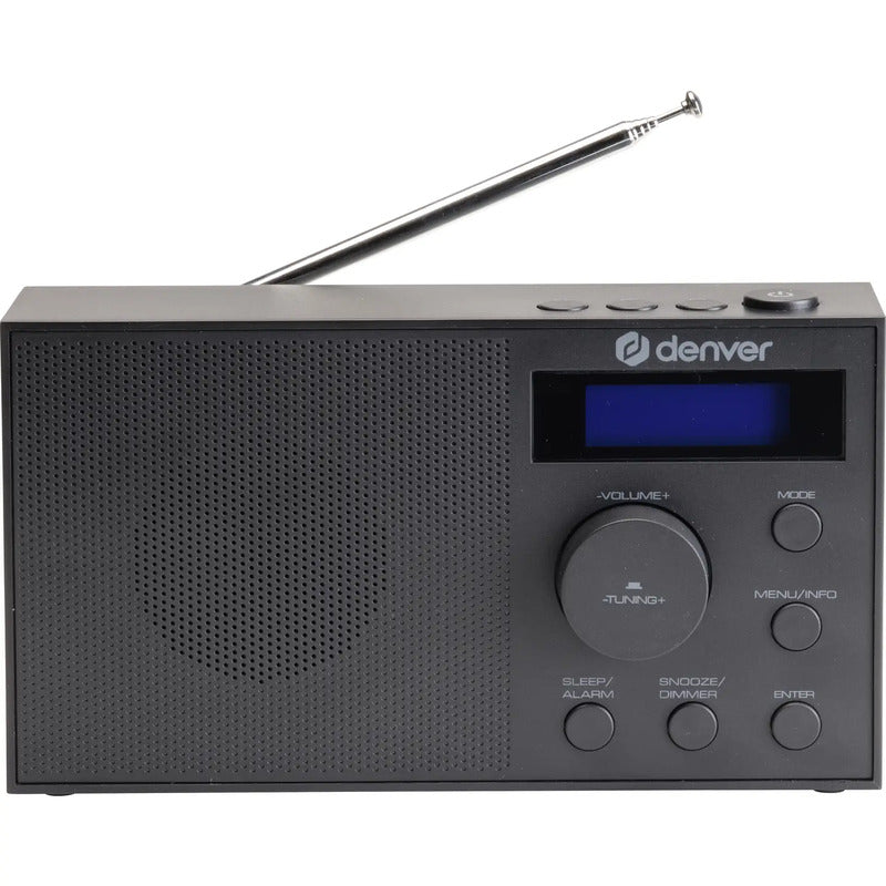 Denver DAB-51B Tischradio Schwarz DAB+ FM Weckfunktion USB-C 20+20 Senderspei... - 5706751074981