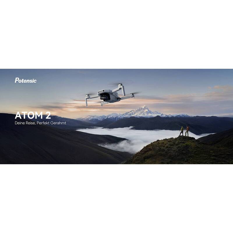 Potensic Quadrocopter ATOM 2 Fly More Combo Kameraflug 48MP Grau 32 Minuten - 6978392910532