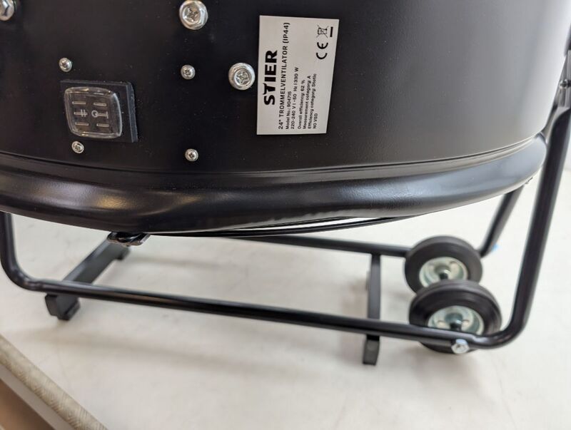 STIER Trommelventilator fahrbar 330W Ø600mm leistungsstarker Ventilator mobil - 4251709618126