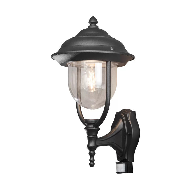 Konstsmide Außenwandlampe Parma Bewegungsmelder schwarz Wandleuchte Lampe E27 - 7318307235753