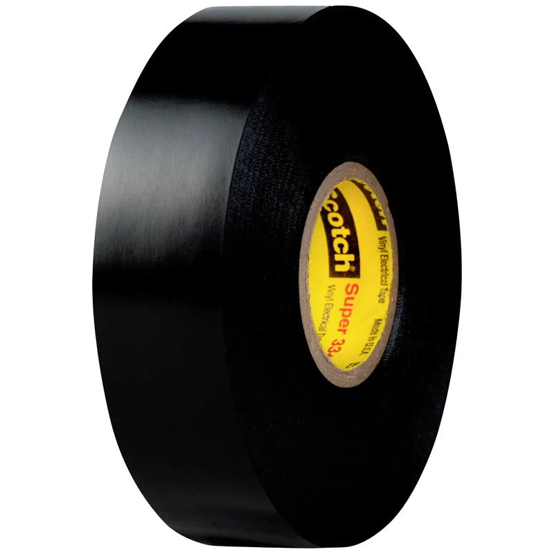 3M Isolierband SUPER33+ 20m x 19mm PVC schwarz Gummi-Harz 600V 1 Rolle - 0054007061328