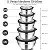 Joyfair Edelstahl-Mischschüssel Set 5-teilig schwarz hitzebeständig - 8715039264171