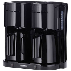 B-Ware Severin Kaffeemaschine Filterkaffeemaschine 2000W Isolierkanne schwarz 16 Tassen