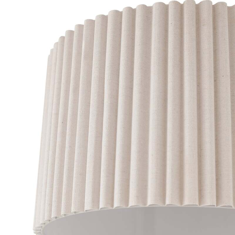 Lindby Deckenleuchte Libbie Ø 45 cm creme Textil dimmbar E27 15 W LED - 4255830903663