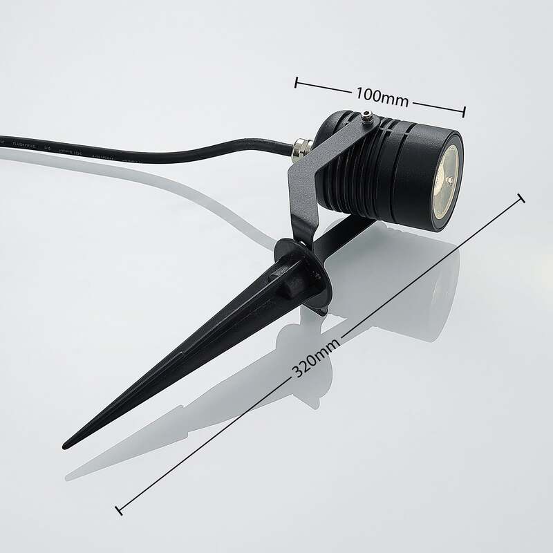 Lindby LED-Außenstrahler Maris m. Erdspieß Gartenlampe  Lampe Leuchte 4W schwarz - 4251096549553