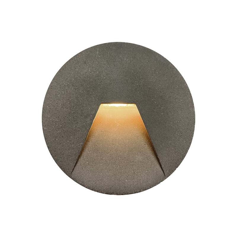 Viokef Außenwandleuchte Einbauleuchte Space LED Gartenlampe grau IP65 Ø12cm - 5201769110817