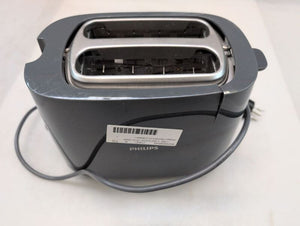 D-Ware Philips HD2581/10 Toaster Doppelschlitztoaster Doppel mit Brötchenaufsatz Grau