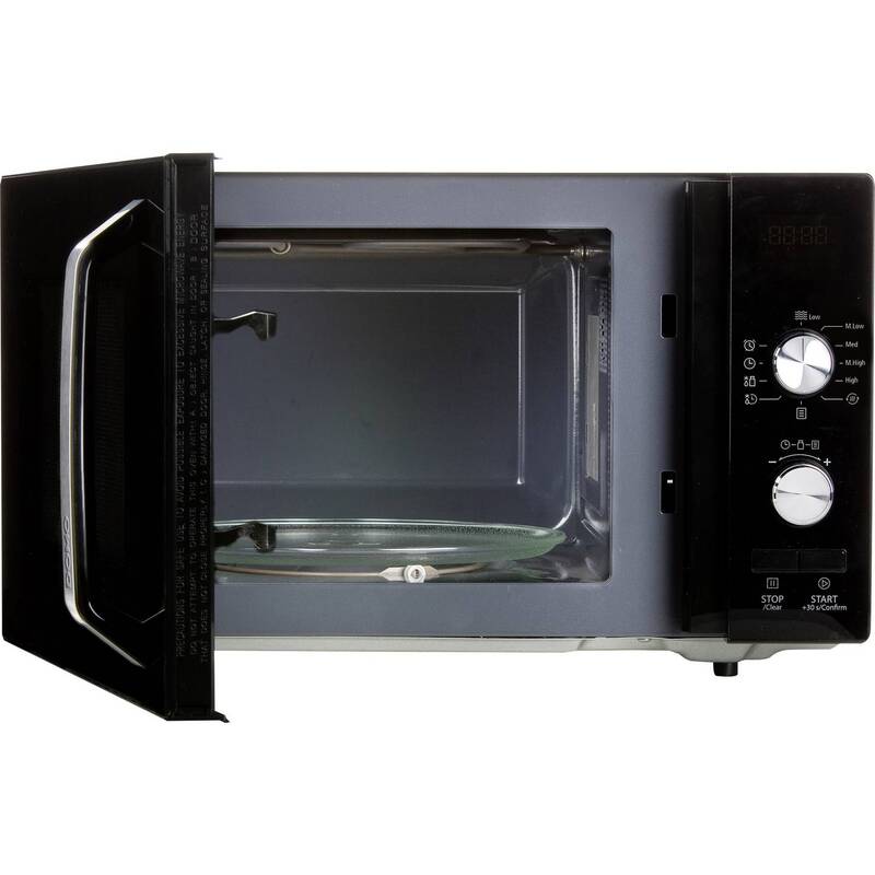 DOMO Mikrowelle Ofen Schwarz Timerfunktion 800W Küchenmikrowelle Kochgerät - 5411397017406