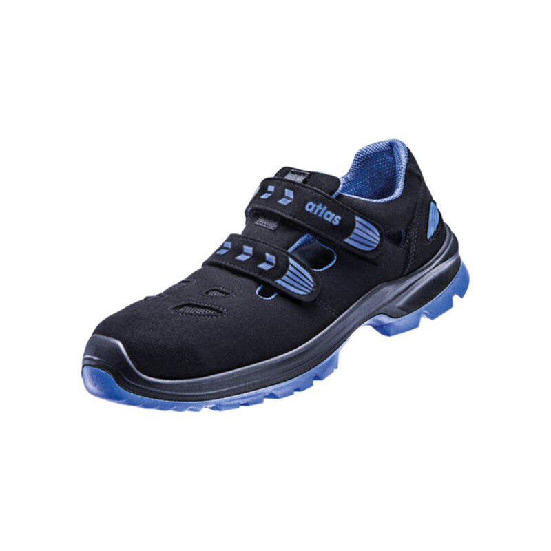 Atlas Sandale SL 465 XP ESD S1P schwarz royalblau Sicherheitssandale Größe 45 - 4043692266206