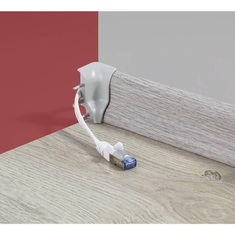 Renkforce Patchkabel CAT 6a U/FTP hochflexibel RJ45 0,25m grau Flammwidrig 1 St. - 4016138997538